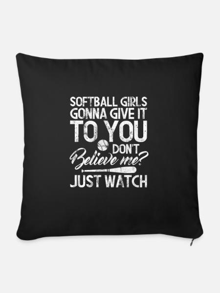 Softball - Sofakissenbezug 45 x 45 cm - Schwarz