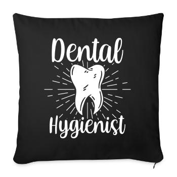 Dental Hygienists Dentist Dental Hygiene Team - Sofa pillowcase 17,3'' x 17,3'' (45 x 45 cm) - black - Front