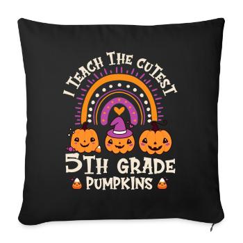 Greepy Pumpkin Murder Halloween Costume - Sofa pillowcase 17,3'' x 17,3'' (45 x 45 cm) - black - Front