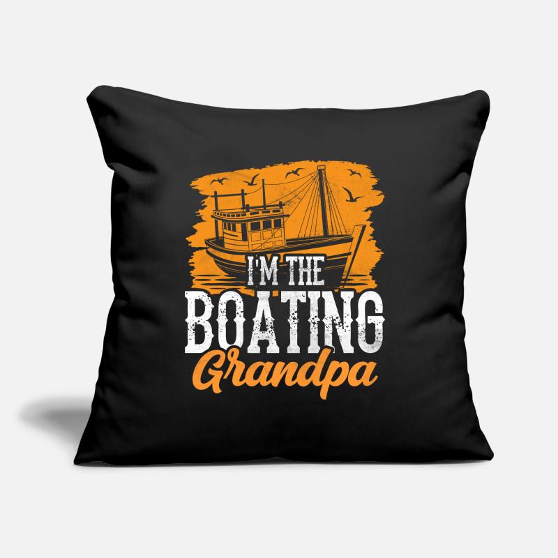 Ich Bin Der Boot Fahrende Opa Schiff Bootfahren Sofakissenbezug 45 x 45 cm