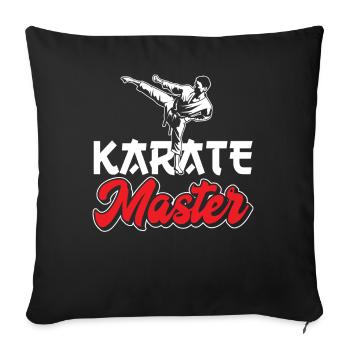 Karate Meister Kampfkunst Kampfsport Kämpfer - Sofakissenbezug 45 x 45 cm - Schwarz - Vorne