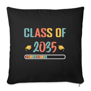Class Of 2035 First Day Of School Grow With Me - Sofa pillowcase 17,3'' x 17,3'' (45 x 45 cm) - black - Front