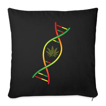 Good Vibes Seulement Rastafari Rasta Jamaïque Reggae - Housse de coussin décorative 45 x 45 cm - noir - Devant