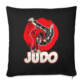 Judo Hobby Martial Arts Judoka Martial Arts - Sofa pillowcase 17,3'' x 17,3'' (45 x 45 cm) - black - Front