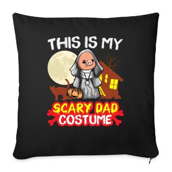 This Is My Scary Dad Costume Funny Halloween - Sofa pillowcase 17,3'' x 17,3'' (45 x 45 cm) - black - Front