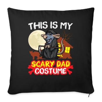 This Is My Scary Dad Costume Funny Halloween - Sofa pillowcase 17,3'' x 17,3'' (45 x 45 cm) - black - Front