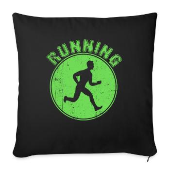 Faire du jogging - Housse de coussin décorative 45 x 45 cm - noir - Devant