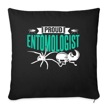 Stolzer Entomologe Beruf Entomologie Insekten - Sofakissenbezug 45 x 45 cm - Schwarz - Vorne
