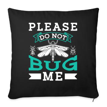 Entomologist Team Profession Insects Entomology - Sofa pillowcase 17,3'' x 17,3'' (45 x 45 cm) - black - Front