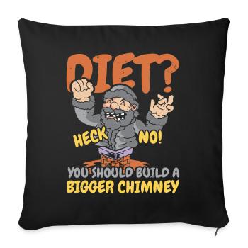 Chimney Sweep Job Profession Chimney Whisperer - Sofa pillowcase 17,3'' x 17,3'' (45 x 45 cm) - black - Front