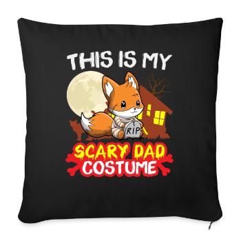 This Is My Scary Dad Costume Funny Halloween - Sofa pillowcase 17,3'' x 17,3'' (45 x 45 cm) - black - Front