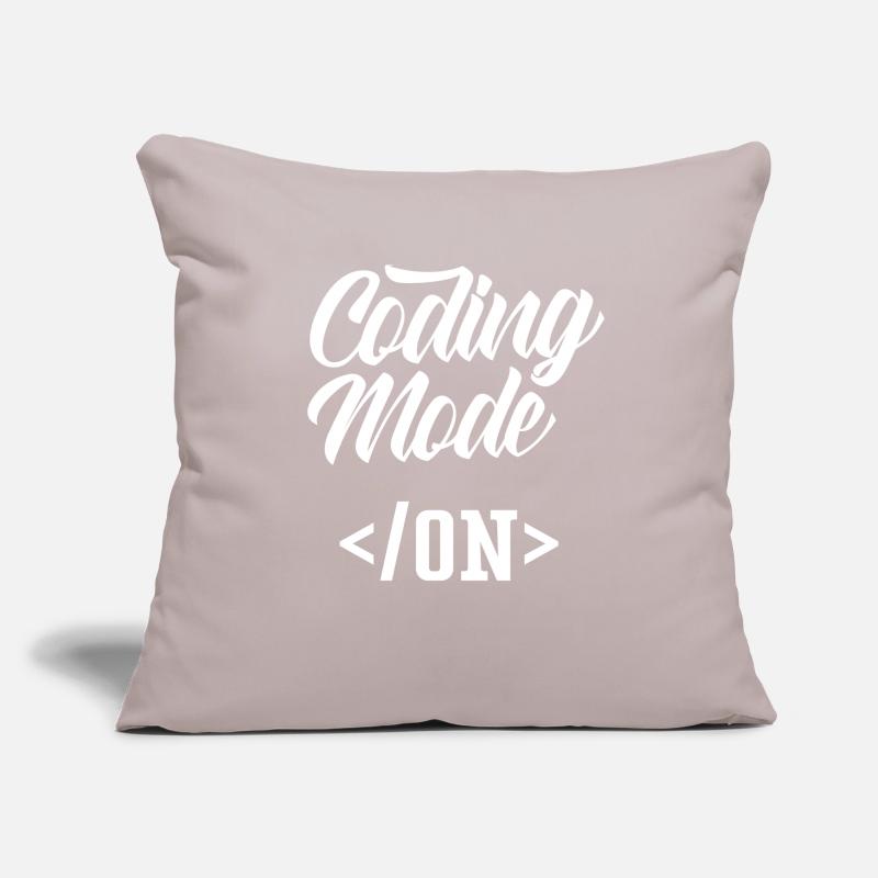 Mode de programmation Un codeur de programmeur de codage Housse de coussin décorative 45 x 45 cm