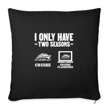 Cruise - Sofa pillowcase 17,3'' x 17,3'' (45 x 45 cm) - black - Front
