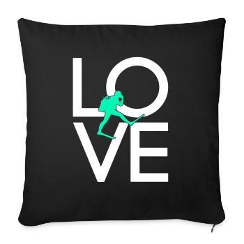 Plonger - Housse de coussin décorative 45 x 45 cm - noir - Devant