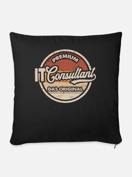 IT Consultant Original - Sofakissenbezug 45 x 45 cm - Schwarz