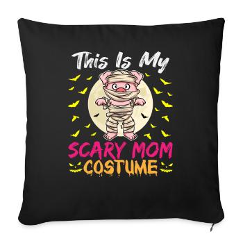 This Is My Scary Mom Costume Funny Halloween - Sofa pillowcase 17,3'' x 17,3'' (45 x 45 cm) - black - Front