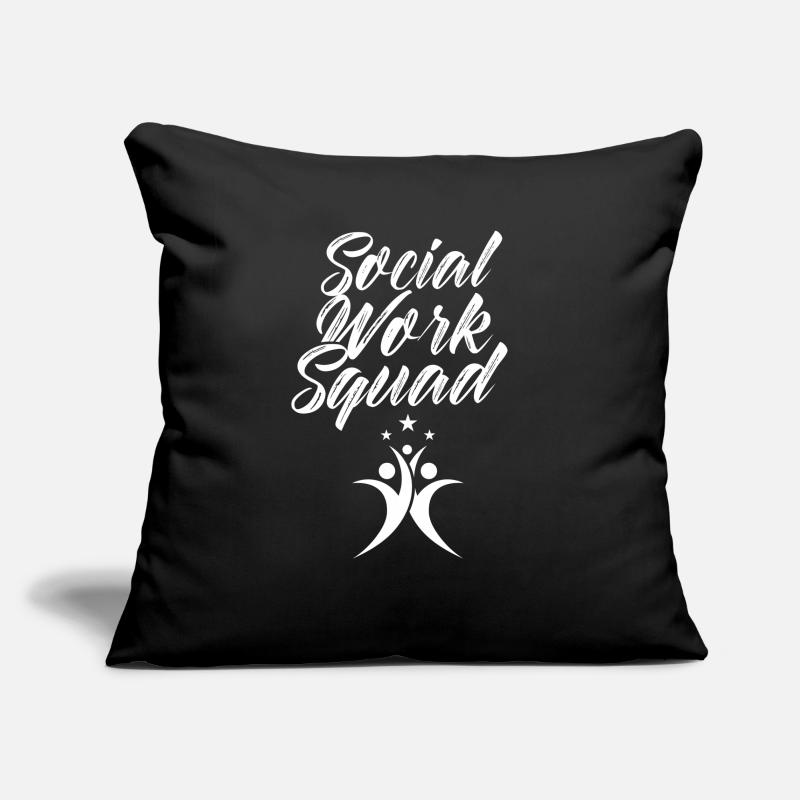 Team Social Work Social Work Social Workers Sofa pillowcase 17,3'' x 17,3'' (45 x 45 cm)