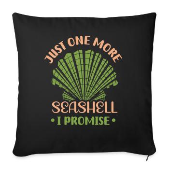 Une seule coquille de plus que je lui promets - Housse de coussin décorative 45 x 45 cm - noir - Devant