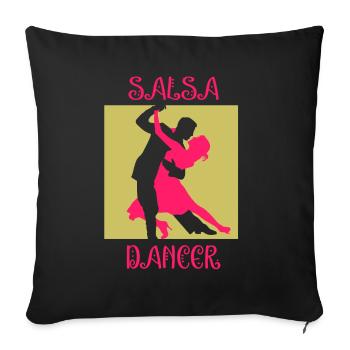 Salsa Dancer Dancing Hobby Dance Dancer - Sofa pillowcase 17,3'' x 17,3'' (45 x 45 cm) - black - Front