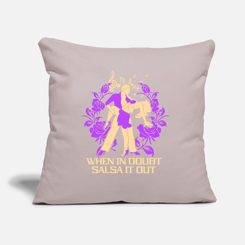 When In Doubt Salsa It Out Dancer Dance Dance Sofa pillowcase 17,3'' x 17,3'' (45 x 45 cm)