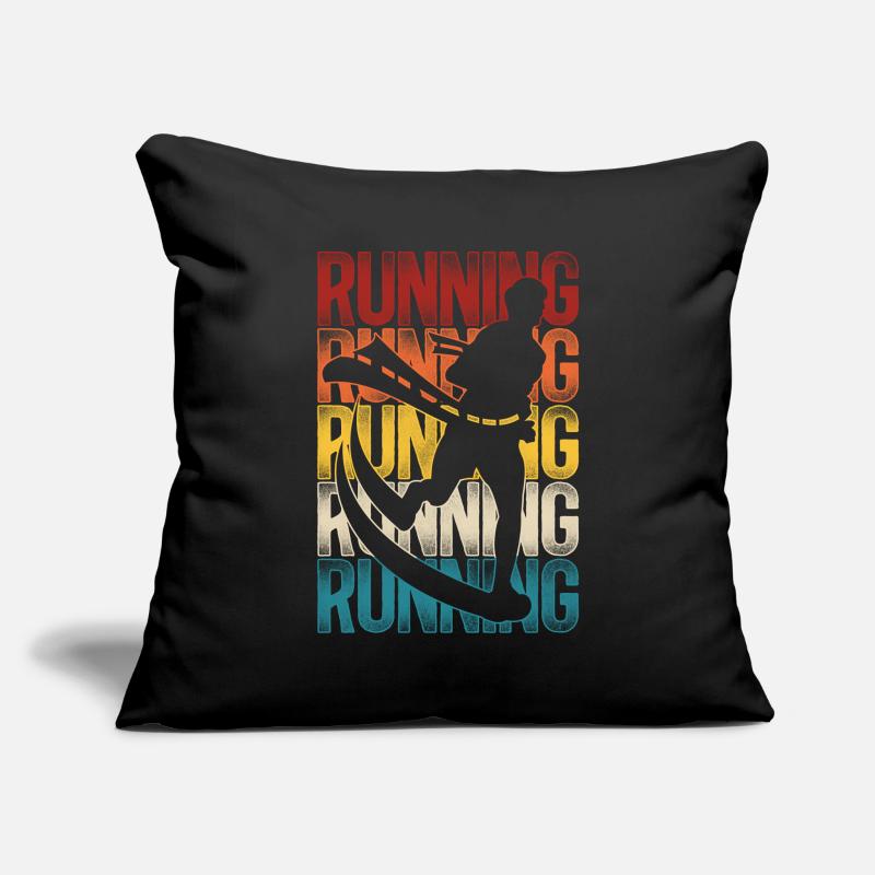 Running Runner Half Marathon Sofa pillowcase 17,3'' x 17,3'' (45 x 45 cm)
