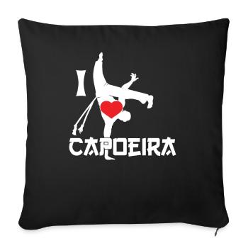 Ich Liebe Capoeira Hobby Brasilianisch Kampfsport - Sofakissenbezug 45 x 45 cm - Schwarz - Vorne