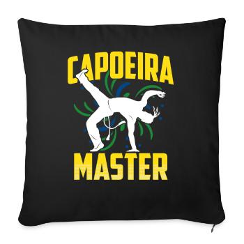 Capoeira Master Hobby Martial Arts Brazilian - Sofa pillowcase 17,3'' x 17,3'' (45 x 45 cm) - black - Front