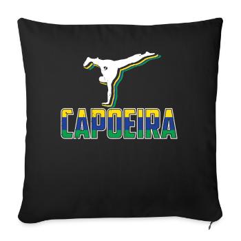 Brazilian Capoeira Martial Arts Brazilian - Sofa pillowcase 17,3'' x 17,3'' (45 x 45 cm) - black - Front