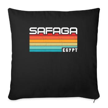 Holiday Travel Egypt Red Sea Safaga - Sofa pillowcase 17,3'' x 17,3'' (45 x 45 cm) - black - Front