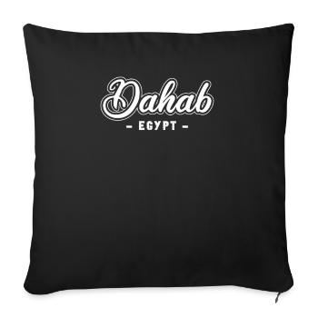 Holiday Trip Egypt Red Sea Dahab - Sofa pillowcase 17,3'' x 17,3'' (45 x 45 cm) - black - Front