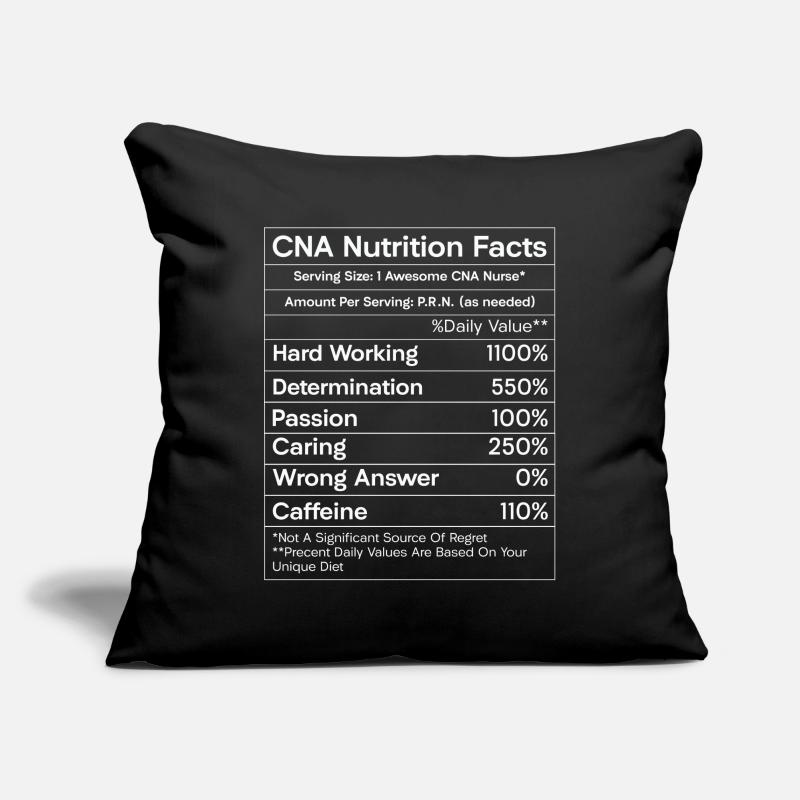 CNA nutrition data Sofa pillowcase 17,3'' x 17,3'' (45 x 45 cm)