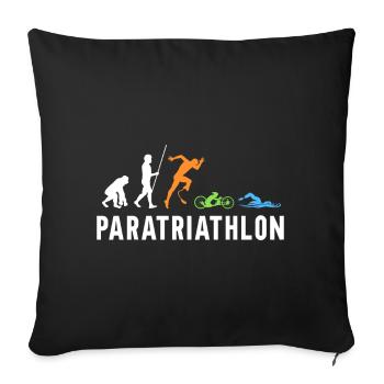 Evolution Paratriathlon Für Triathleten - Sofakissenbezug 45 x 45 cm - Schwarz - Vorne