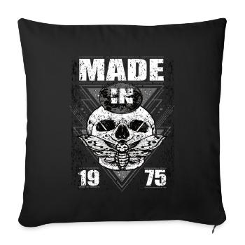 Made in 1975 Vintage Retro Limited Edition - Sofakissenbezug 45 x 45 cm - Schwarz - Vorne