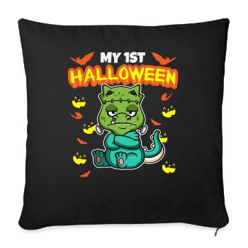 My First Halloween Scary Hallow's Eve Birthday - Sofakissenbezug 45 x 45 cm - Schwarz - Vorne