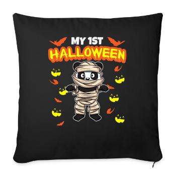My First Halloween Scary Hallow's Eve Birthday - Sofakissenbezug 45 x 45 cm - Schwarz - Vorne