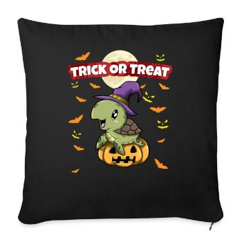 Trick Or Treat Scary Creepy Halloween Monster - Sofa pillowcase 17,3'' x 17,3'' (45 x 45 cm) - black - Front