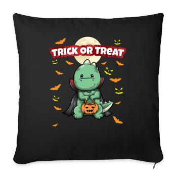 Trick Or Treat Scary Creepy Halloween Monster - Sofa pillowcase 17,3'' x 17,3'' (45 x 45 cm) - black - Front