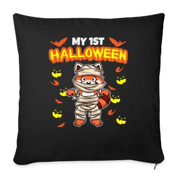 Mon premier anniversaire d’Halloween Scary Hallow’s Eve - Housse de coussin décorative 45 x 45 cm - noir - Devant