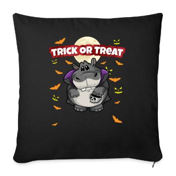 Trick Or Treat Scary Creepy Halloween Monster - Sofa pillowcase 17,3'' x 17,3'' (45 x 45 cm) - black - Front