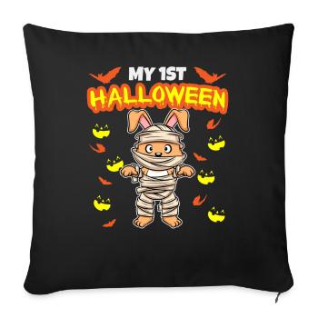 Mon premier anniversaire d’Halloween Scary Hallow’s Eve - Housse de coussin décorative 45 x 45 cm - noir - Devant