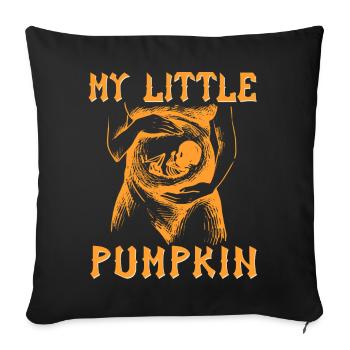 Ma petite citrouille - Housse de coussin décorative 45 x 45 cm - noir - Devant