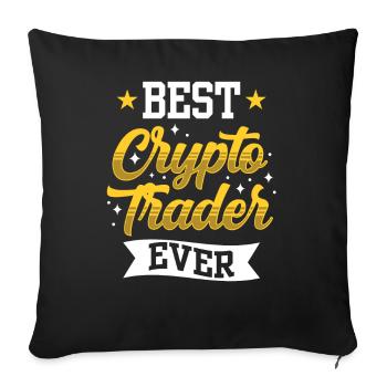 Bester Krypto Trader Aller Zeiten Crypto Traden - Sofakissenbezug 45 x 45 cm - Schwarz - Vorne