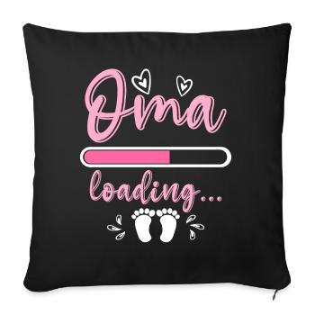 Oma 2023 loading Omi Gandma Oma - Sofakissenbezug 45 x 45 cm - Schwarz - Vorne