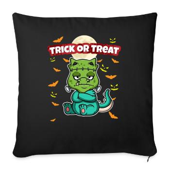 Trick Or Treat Scary Creepy Halloween Monster - Sofa pillowcase 17,3'' x 17,3'' (45 x 45 cm) - black - Front