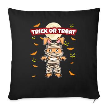 Trick Or Treat Scary Creepy Halloween Monster - Sofa pillowcase 17,3'' x 17,3'' (45 x 45 cm) - black - Front