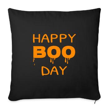 Happy Boo Day Halloween Costume Pumpkin Gift - Sofa pillowcase 17,3'' x 17,3'' (45 x 45 cm) - black - Front