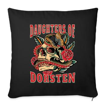 Dorsten Frau Geschenk daughters of Dorsten Frauen - Sofakissenbezug 45 x 45 cm - Schwarz - Vorne