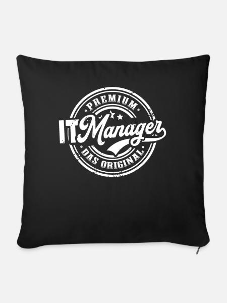 IT Manager Original - Sofakissenbezug 45 x 45 cm - Schwarz