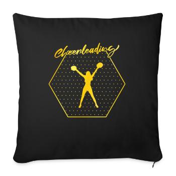cheerleading - Housse de coussin décorative 45 x 45 cm - noir - Devant