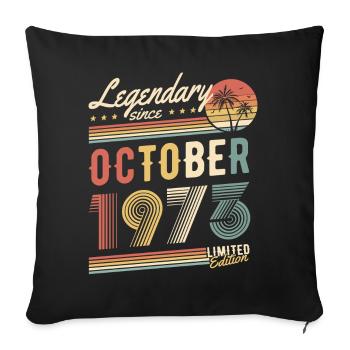 Legendary Since October 1973 Limited Edition - Sofakissenbezug 45 x 45 cm - Schwarz - Vorne